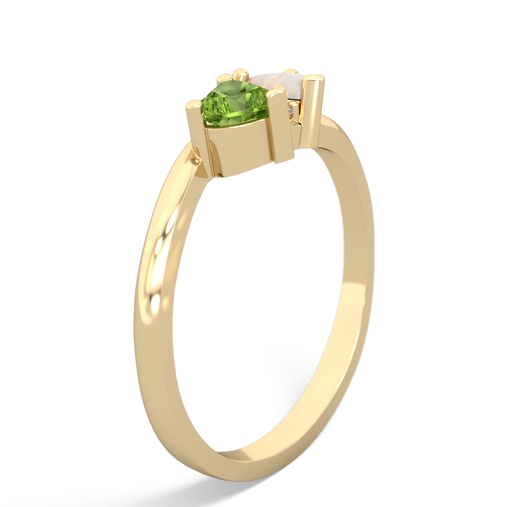 Peridot Sweethearts 14K Yellow Gold ring R5260