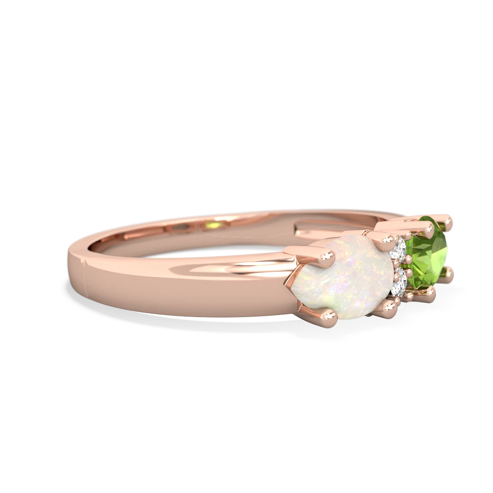 Peridot Pear Bowtie 14K Rose Gold ring R0865