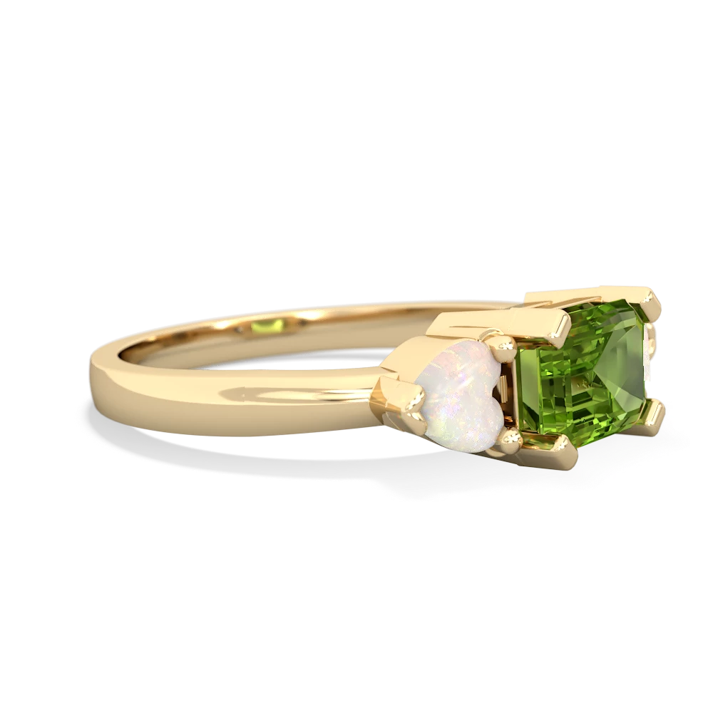 Peridot Three Stone 14K Yellow Gold ring R5235