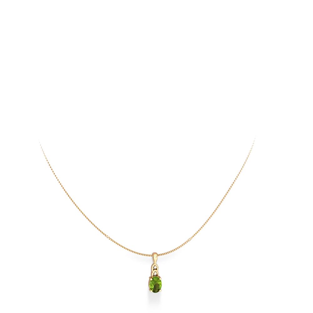 Peridot Links 14K Yellow Gold pendant P4032