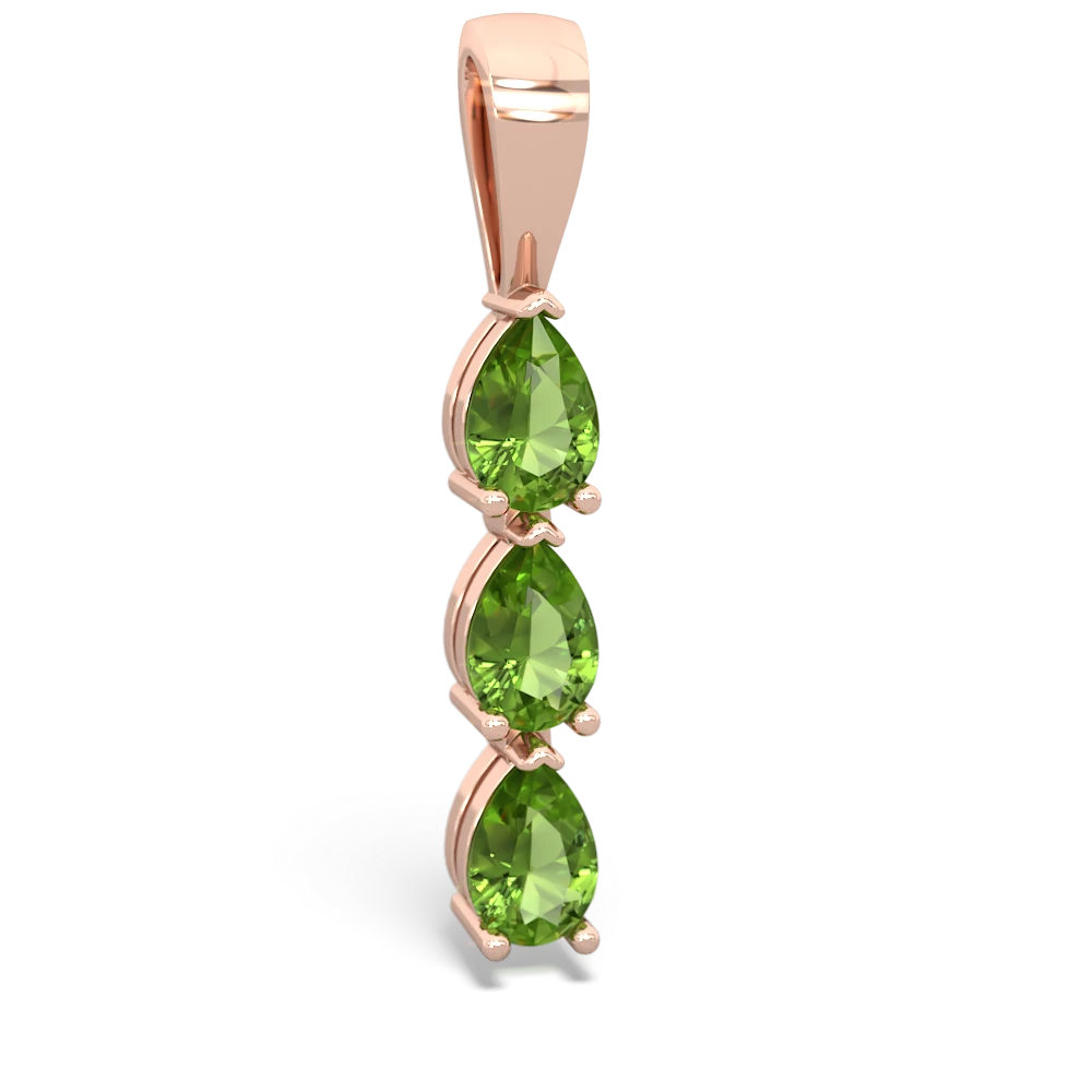 Opal Dew Drops 14K Rose Gold pendant P2251