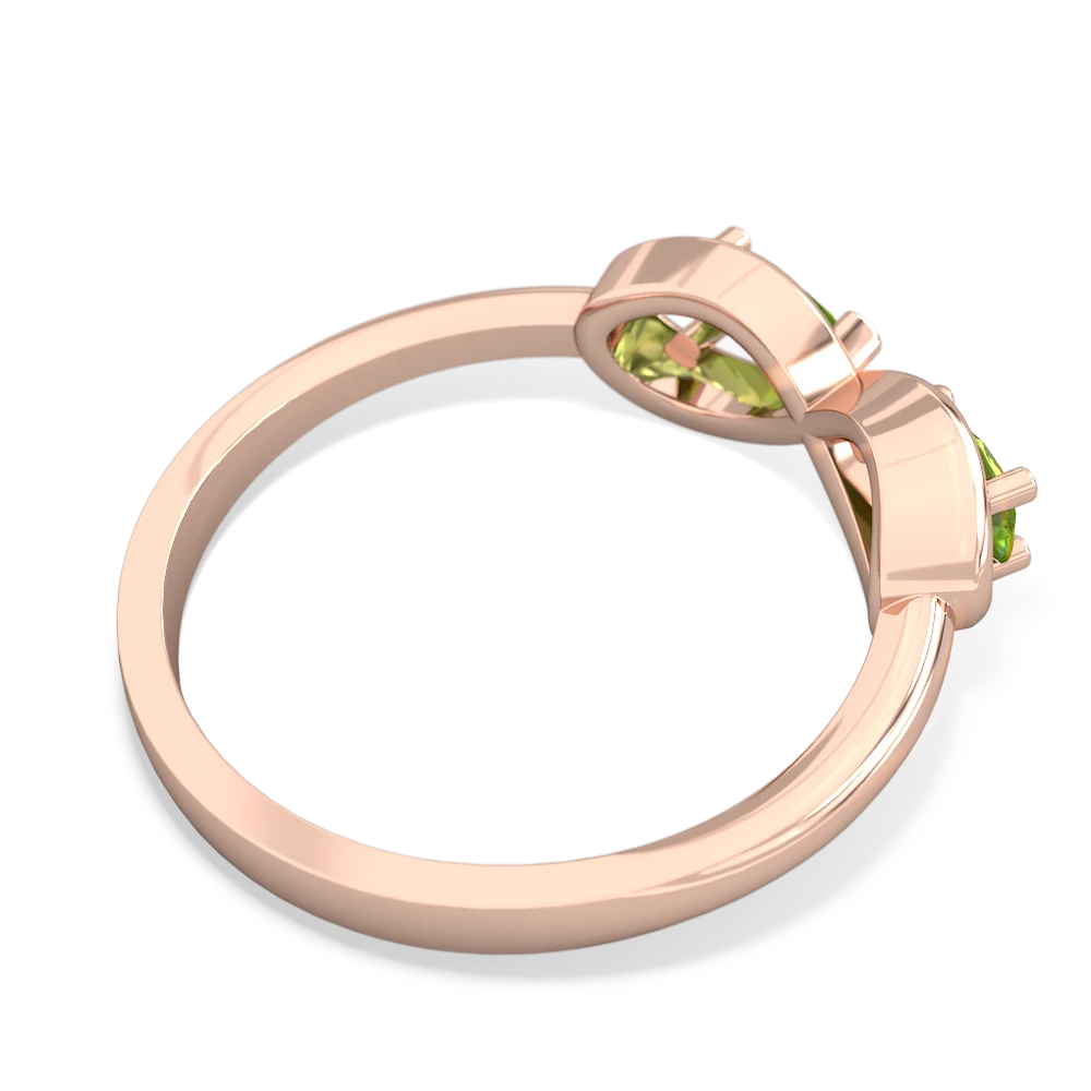 Peridot Infinity 14K Rose Gold ring R5050