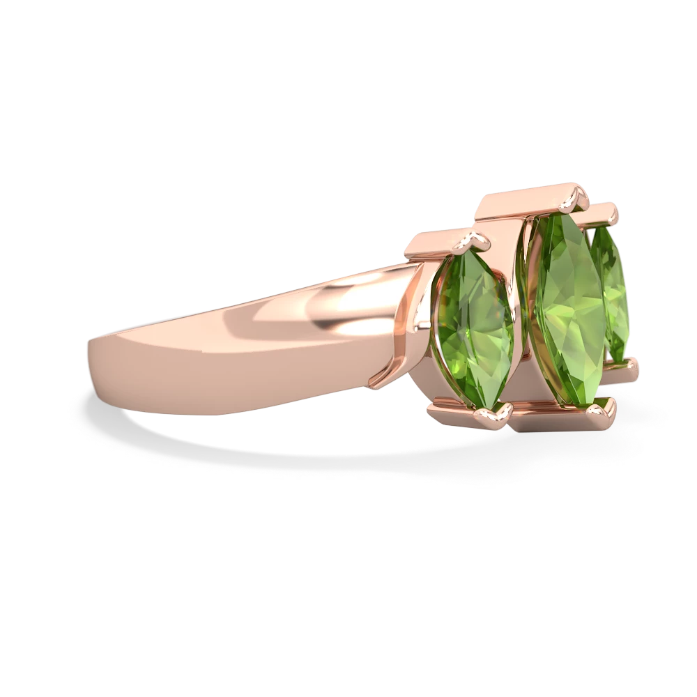 Alexandrite Three Peeks 14K Rose Gold ring R2433