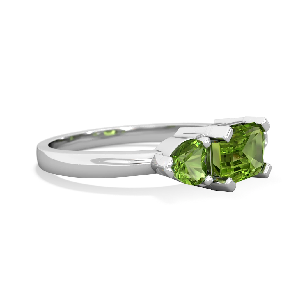 Alexandrite Three Stone 14K White Gold ring R5235