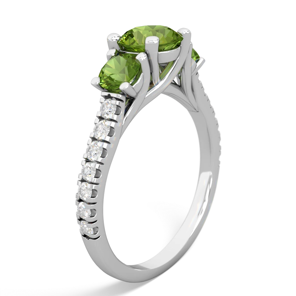 Jade Pave Trellis 14K White Gold ring R5500