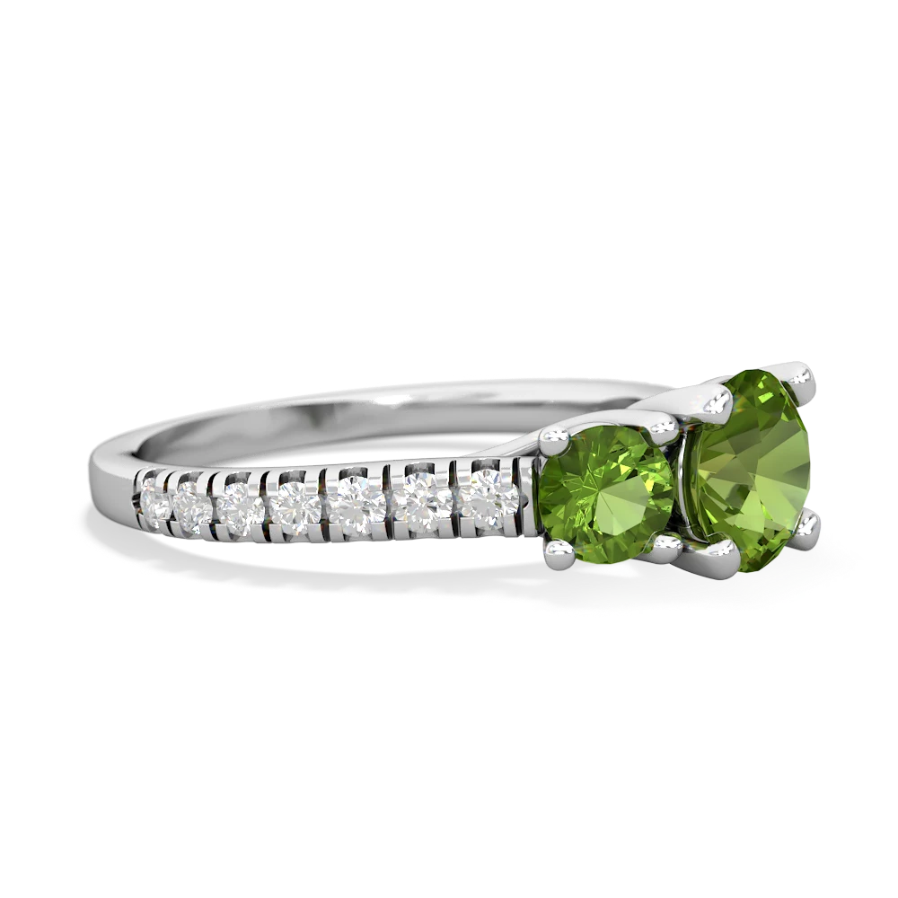 Jade Pave Trellis 14K White Gold ring R5500