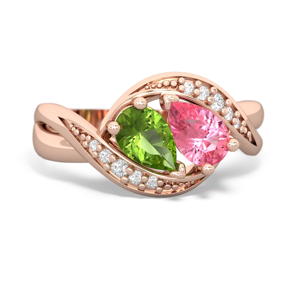 Peridot Summer Winds 14K Rose Gold ring R5342