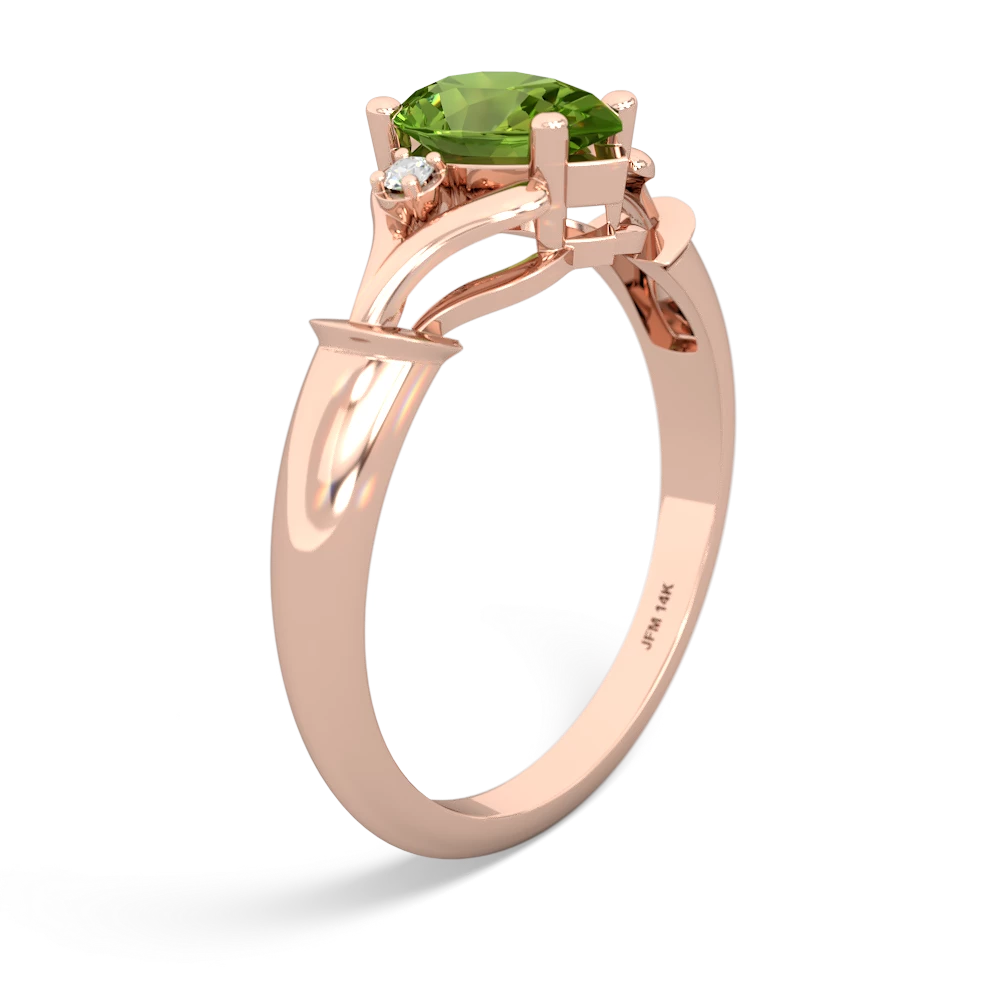 Peridot Precious Pear 14K Rose Gold ring R0826