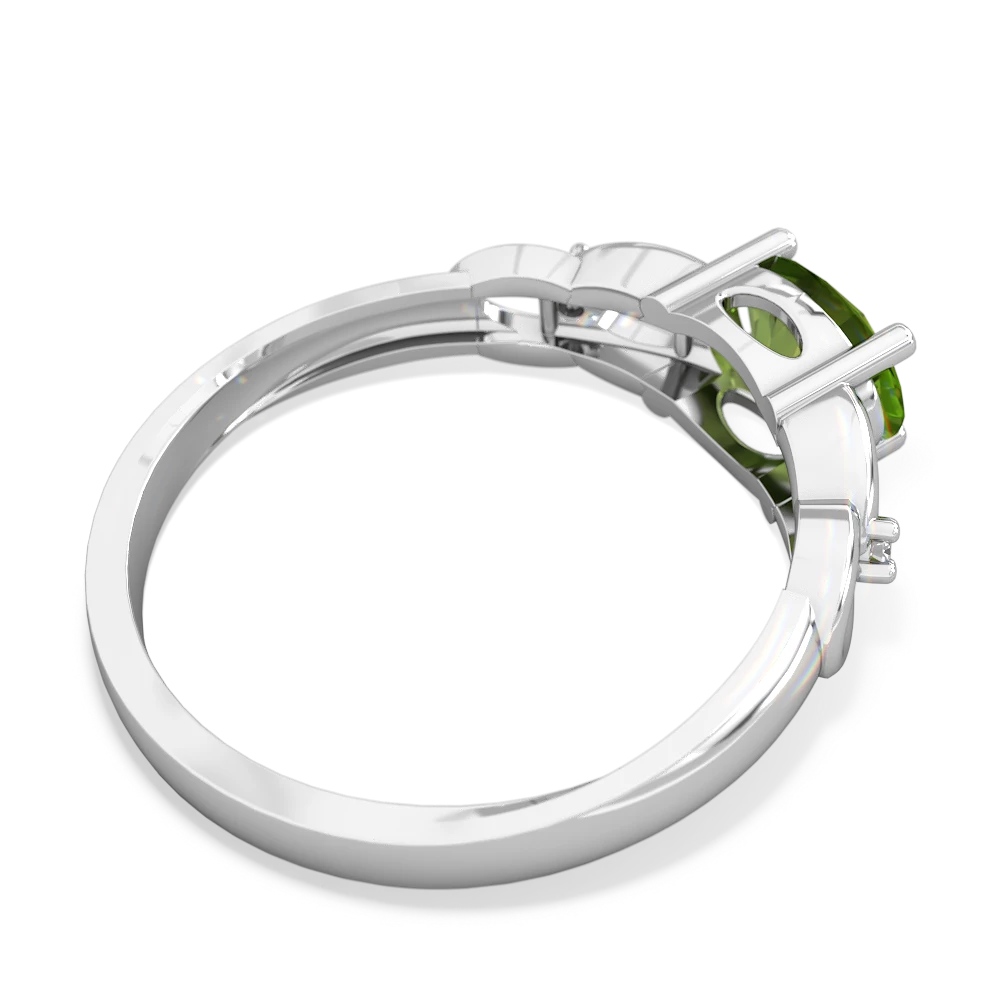 Peridot Links 14K White Gold ring R4032