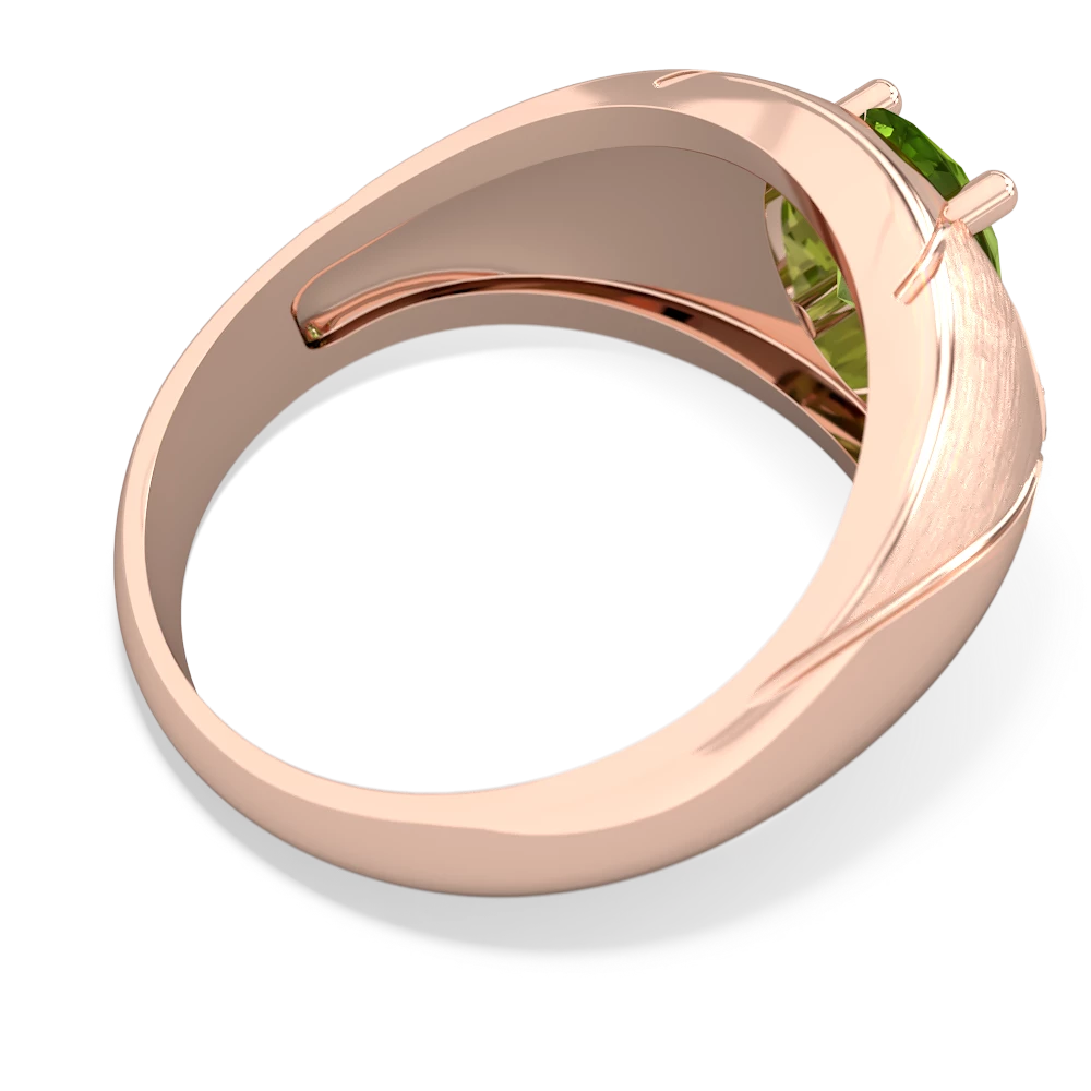 Peridot Men's Crossroads 14K Rose Gold ring R0361