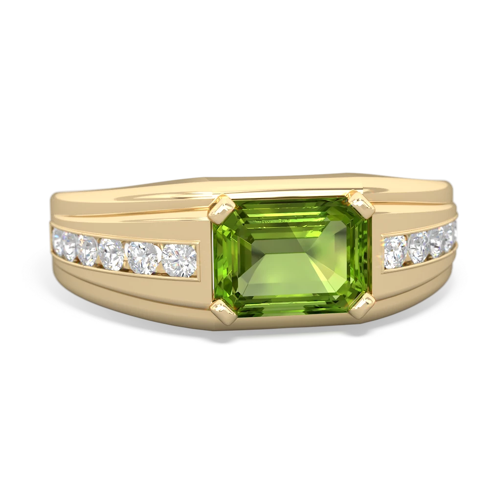 Natural Peridot Gemstone with 925 Sterling Silver Ring for Men's #1384 |  eBay