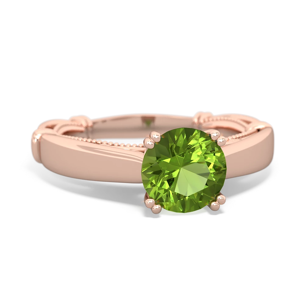 Peridot Renaissance 14K Rose Gold ring R27806RD