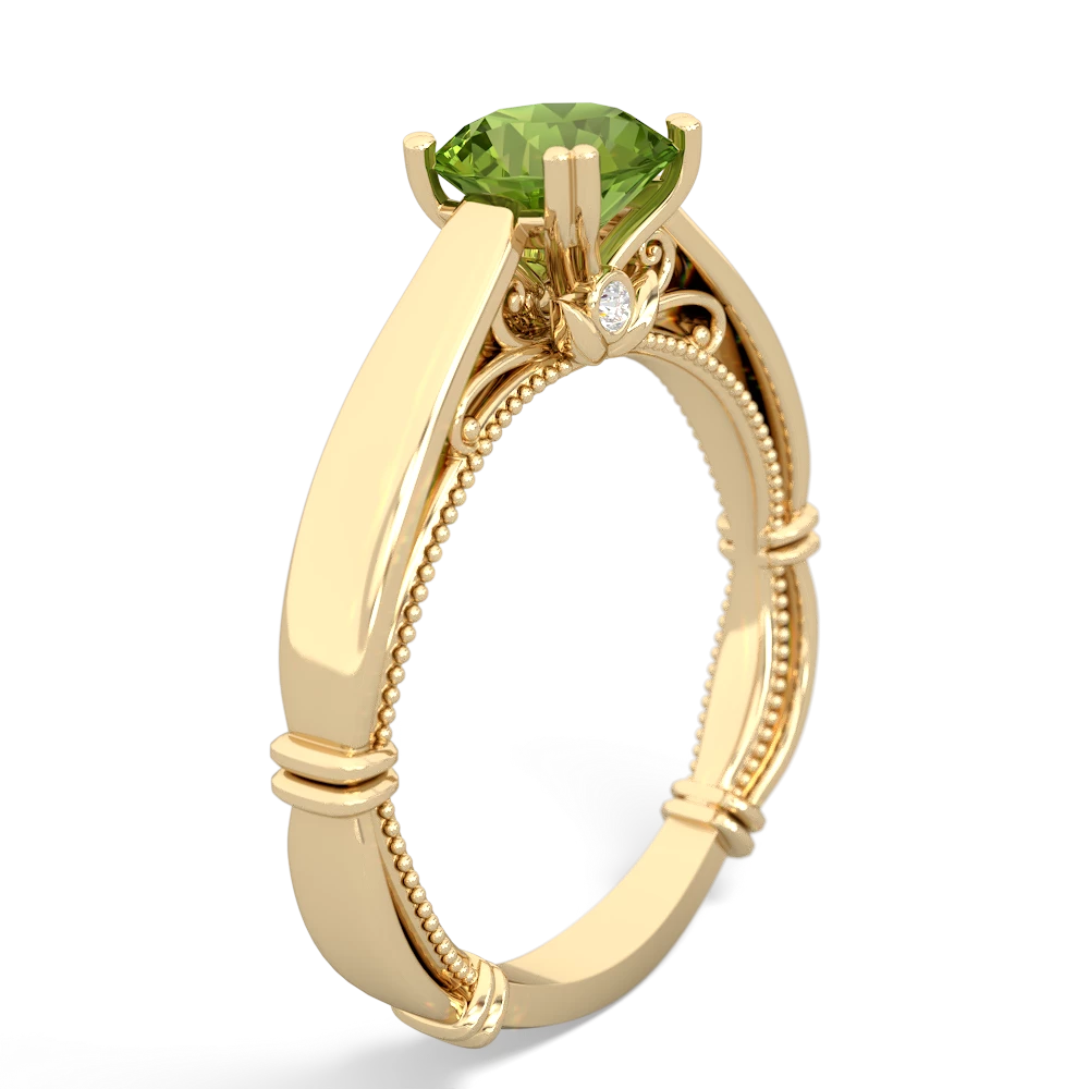 Peridot Renaissance 14K Yellow Gold ring R27806RD