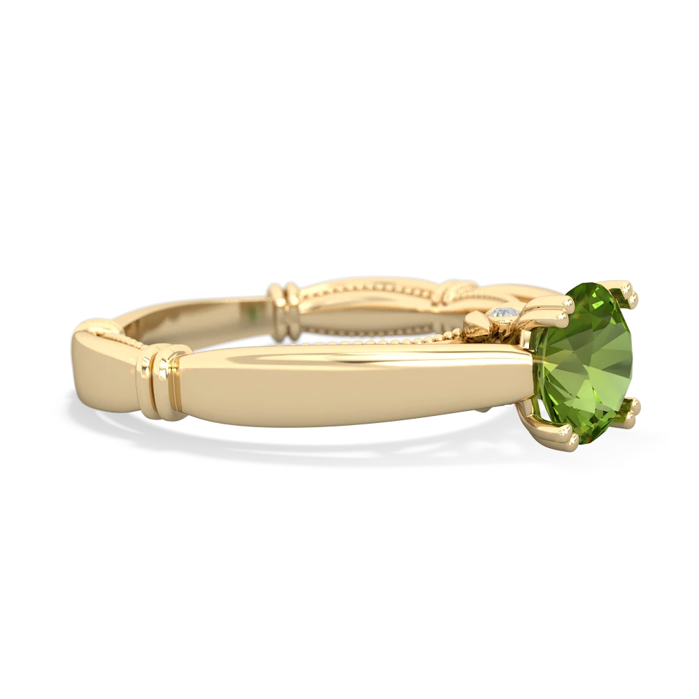 Peridot Renaissance 14K Yellow Gold ring R27806RD