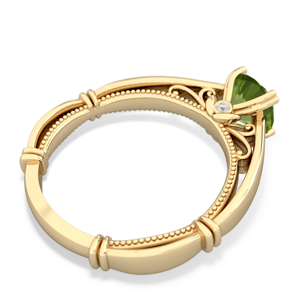 Peridot Renaissance 14K Yellow Gold ring R27806RD