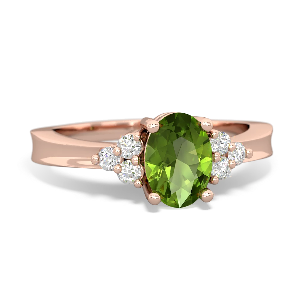 Peridot Simply Elegant 14K Rose Gold ring R2113