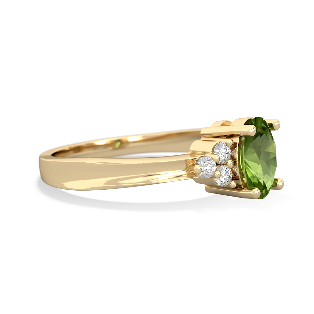 Peridot Simply Elegant 14K Yellow Gold ring R2113