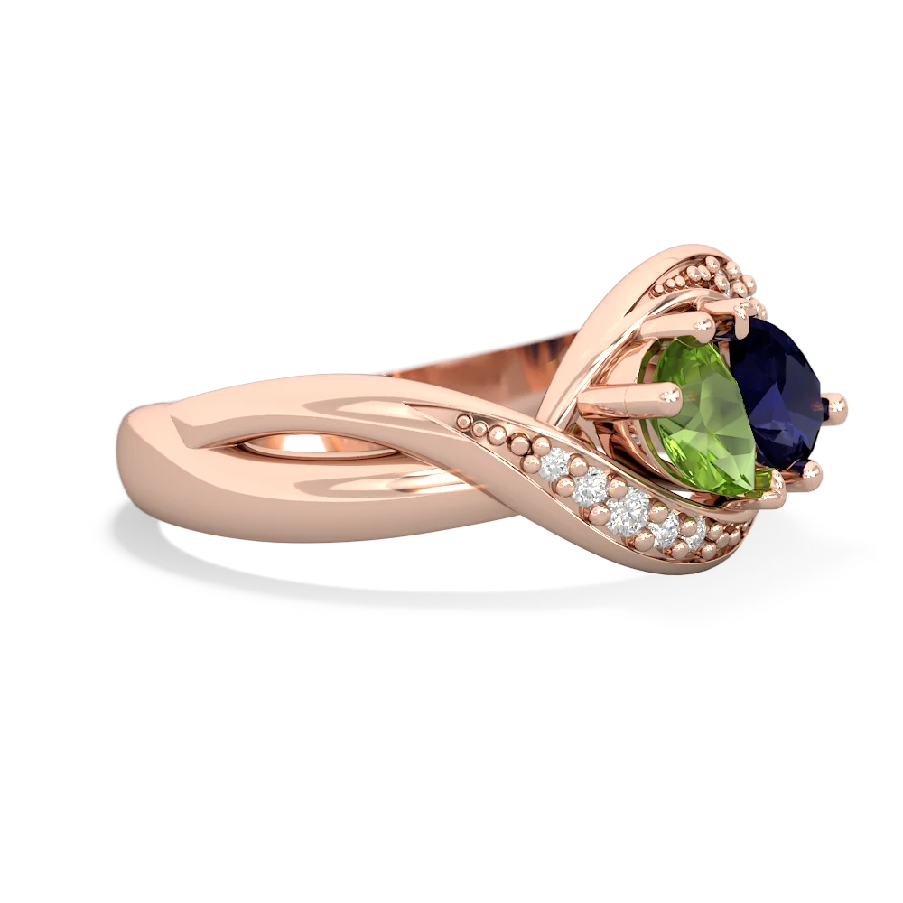 Peridot Summer Winds 14K Rose Gold ring R5342