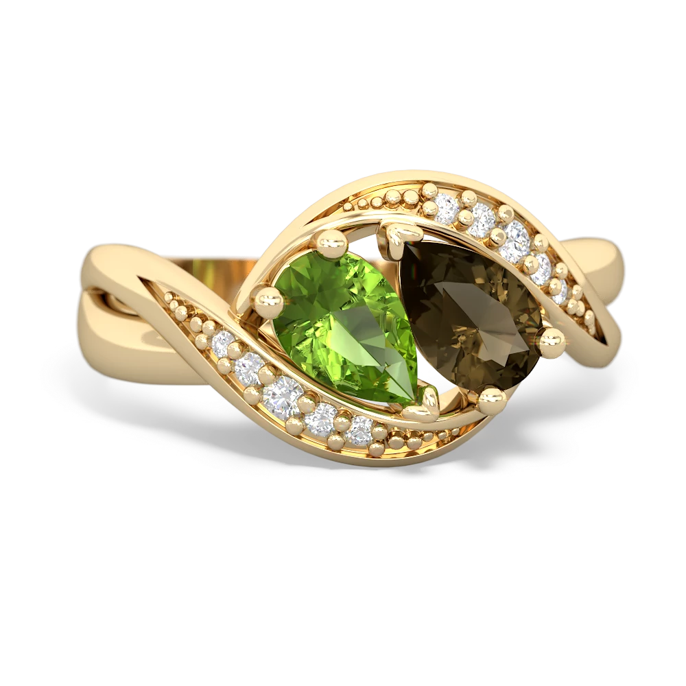 Peridot Summer Winds 14K Yellow Gold ring R5342