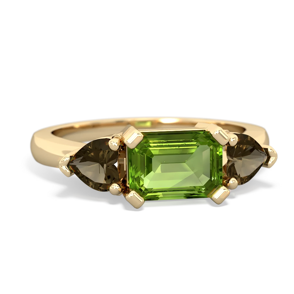 Peridot Three Stone 14K Yellow Gold ring R5235