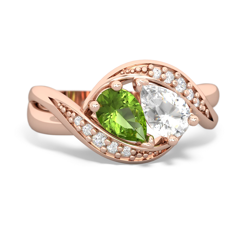 Peridot Summer Winds 14K Rose Gold ring R5342