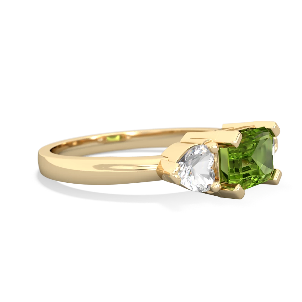 Peridot Three Stone 14K Yellow Gold ring R5235