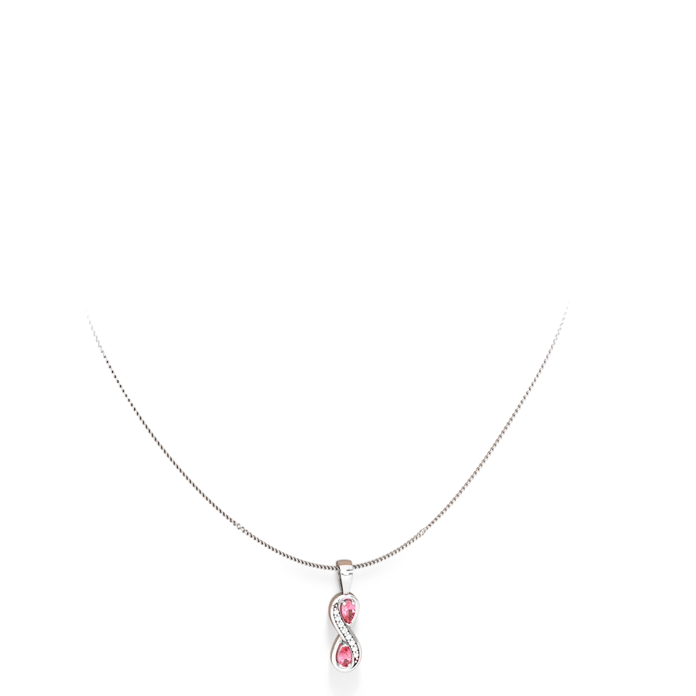 louis vuitton pink sapphire and diamond necklace