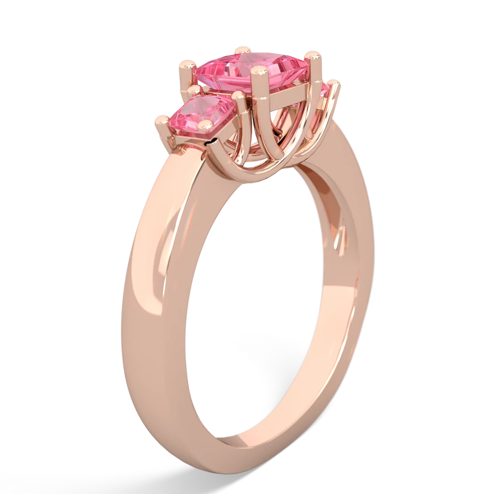 Onyx Three Stone Trellis 14K Rose Gold ring R4015