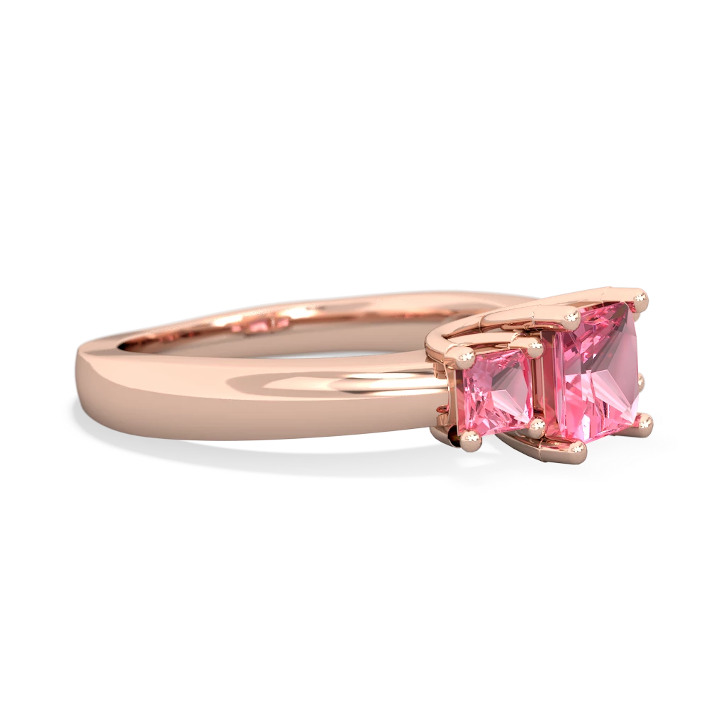 Onyx Three Stone Trellis 14K Rose Gold ring R4015