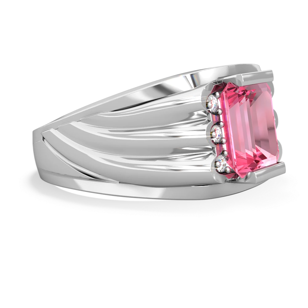 Mens pink diamond discount ring