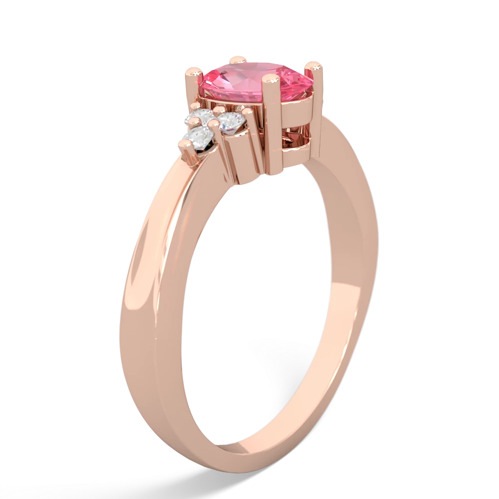 Lab Pink Sapphire Simply Elegant 14K Rose Gold ring R2113