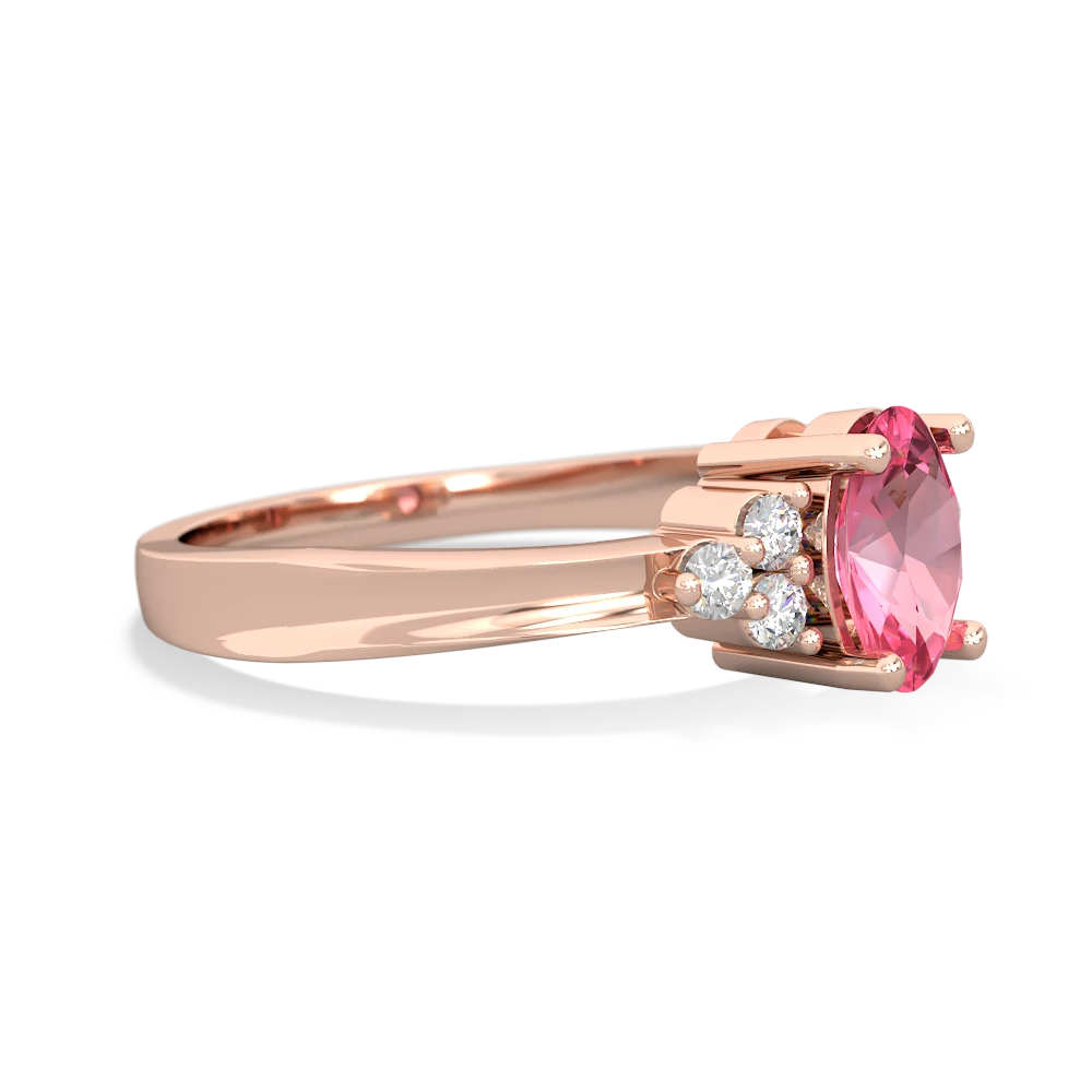 Lab Pink Sapphire Simply Elegant 14K Rose Gold ring R2113