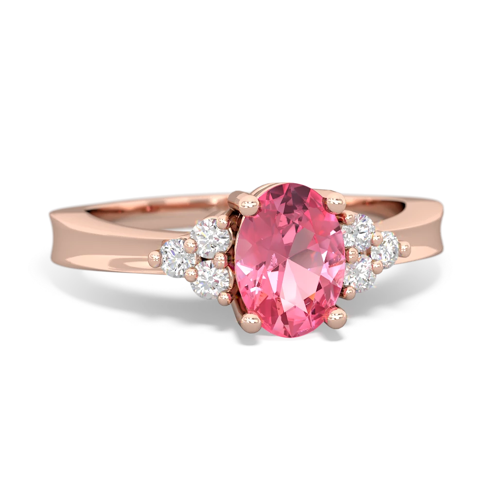 Lab Pink Sapphire Simply Elegant 14K Rose Gold ring R2113