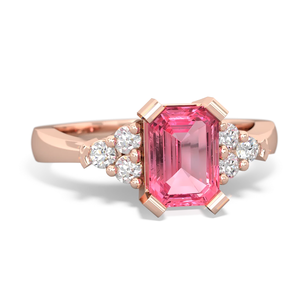 Lab Pink Sapphire Timeless Classic 14K Rose Gold ring R2591