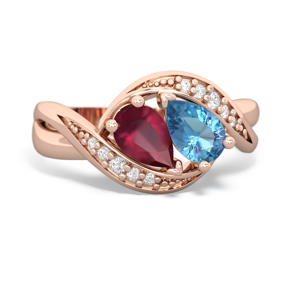 Ruby Summer Winds 14K Rose Gold ring R5342