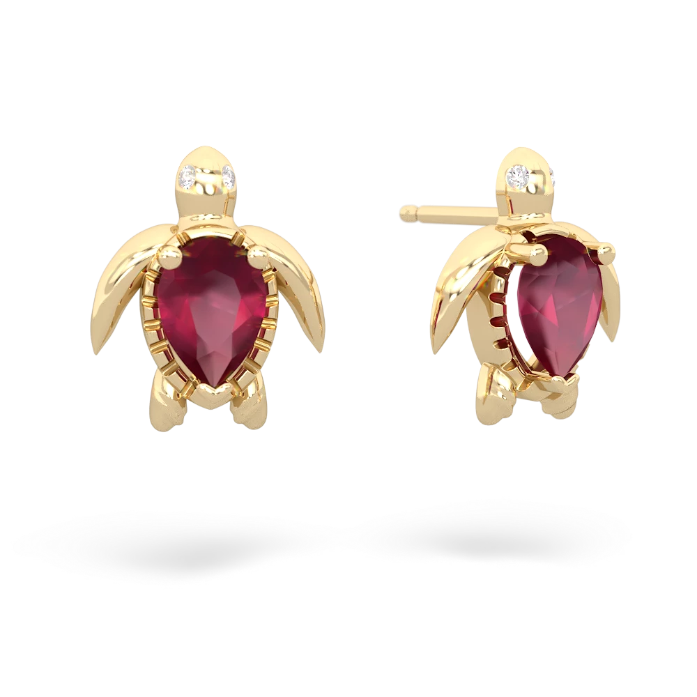 Baby ruby earrings sale
