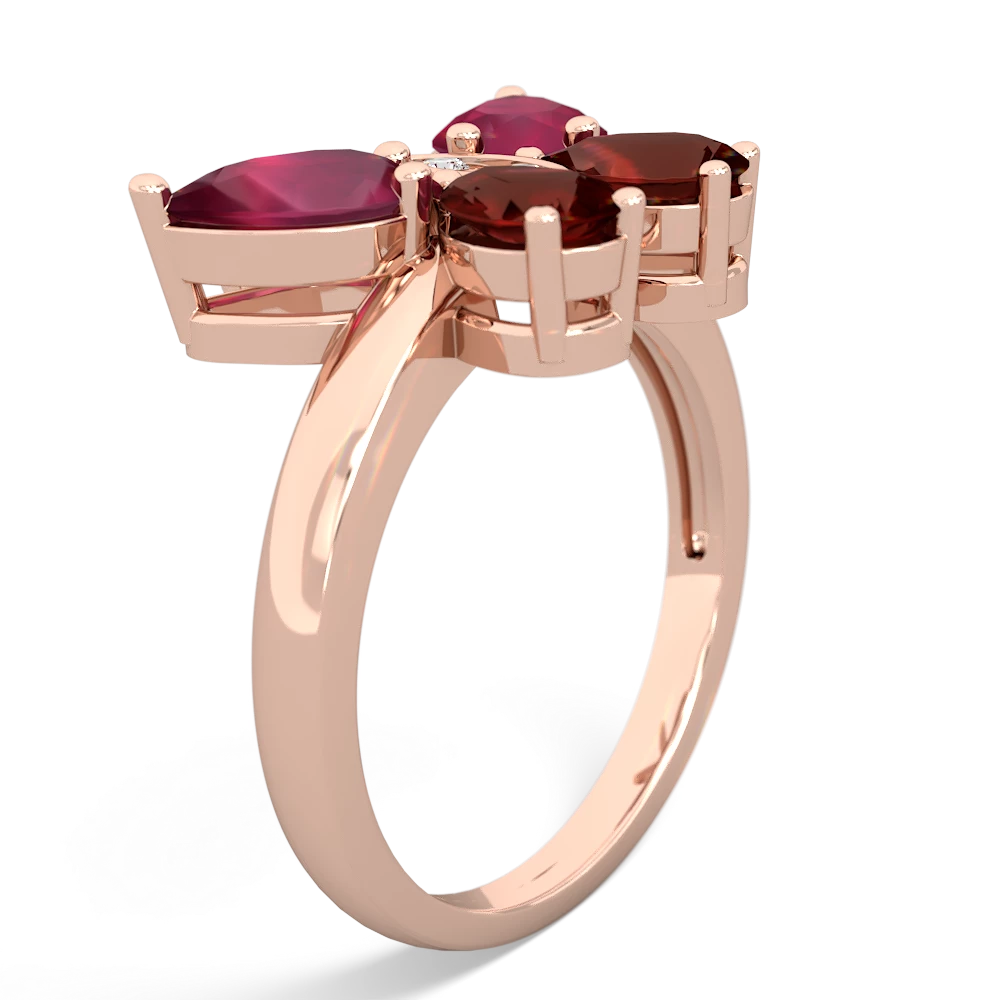 Ruby Butterfly 14K Rose Gold ring R2215