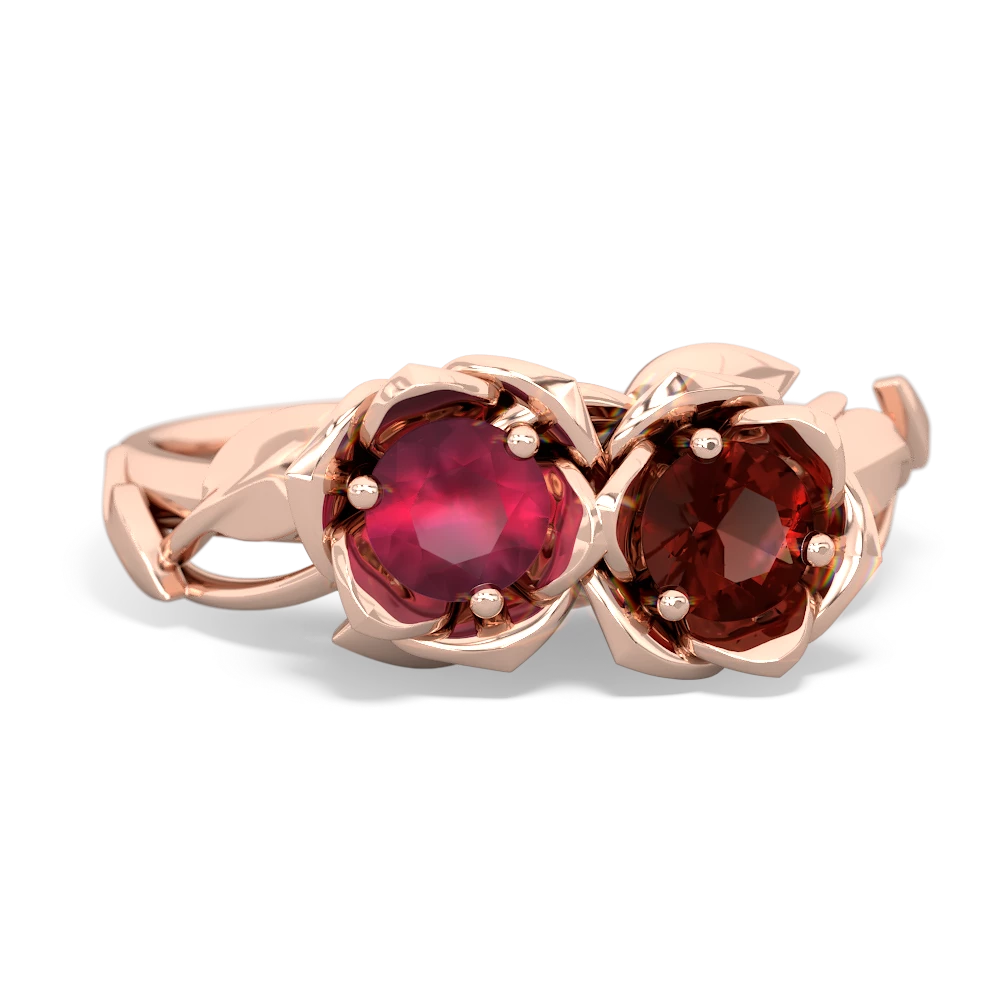 Ruby Rose Garden 14K Rose Gold ring R5510