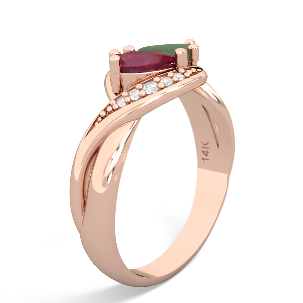 Ruby Summer Winds 14K Rose Gold ring R5342