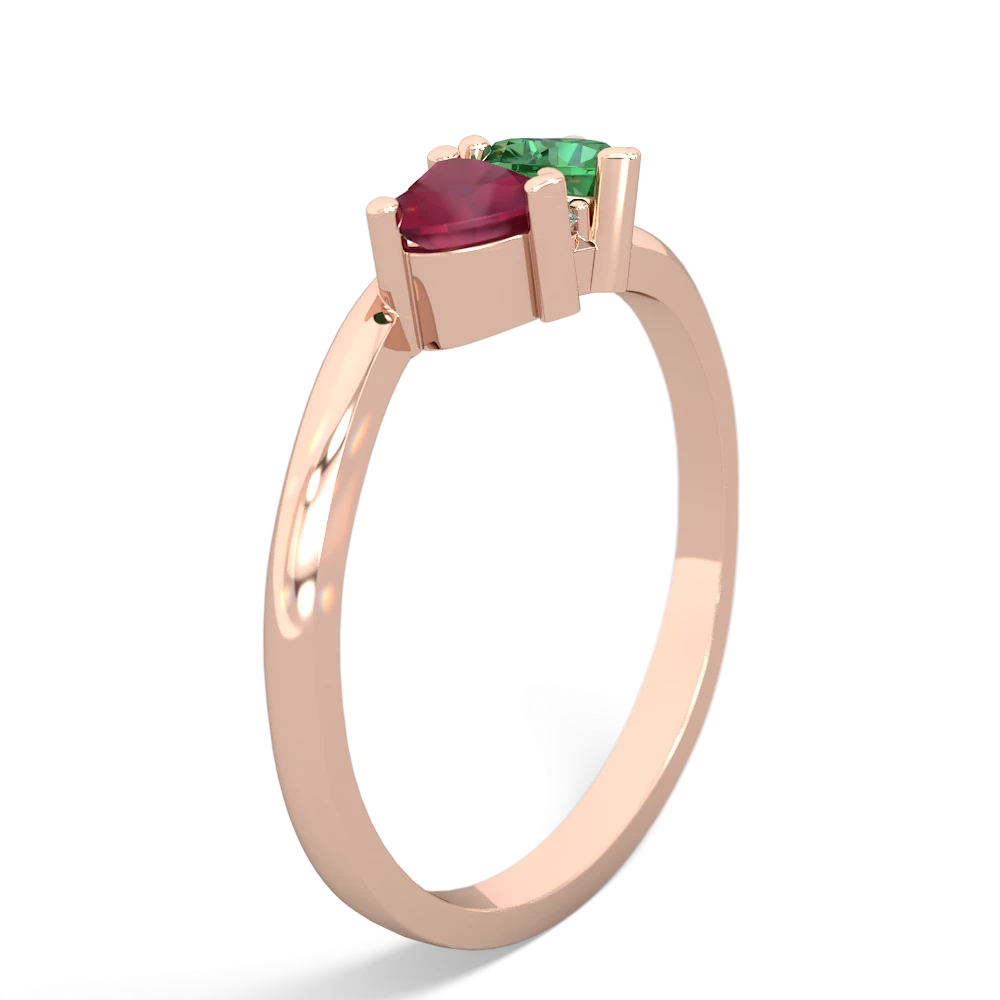 Ruby Sweethearts 14K Rose Gold ring R5260