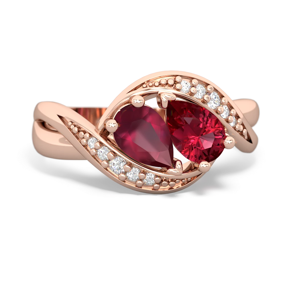 Ruby Summer Winds 14K Rose Gold ring R5342