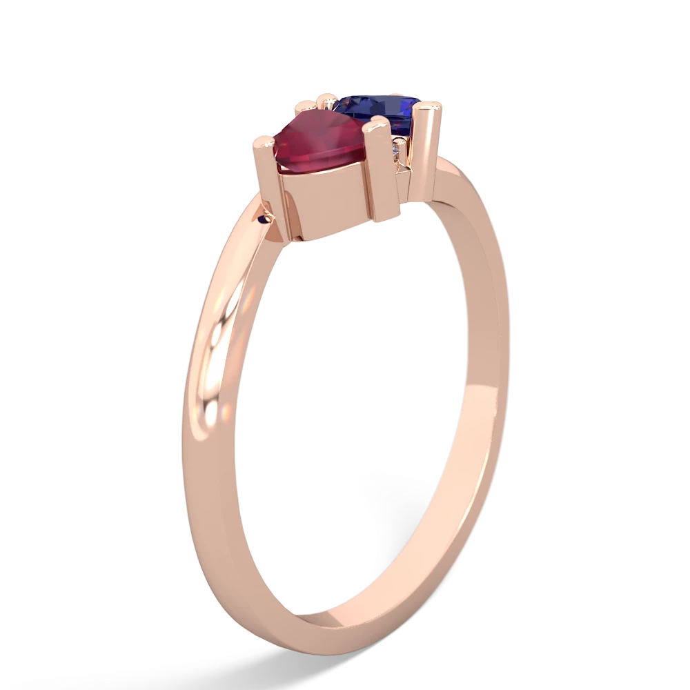 Ruby Sweethearts 14K Rose Gold ring R5260