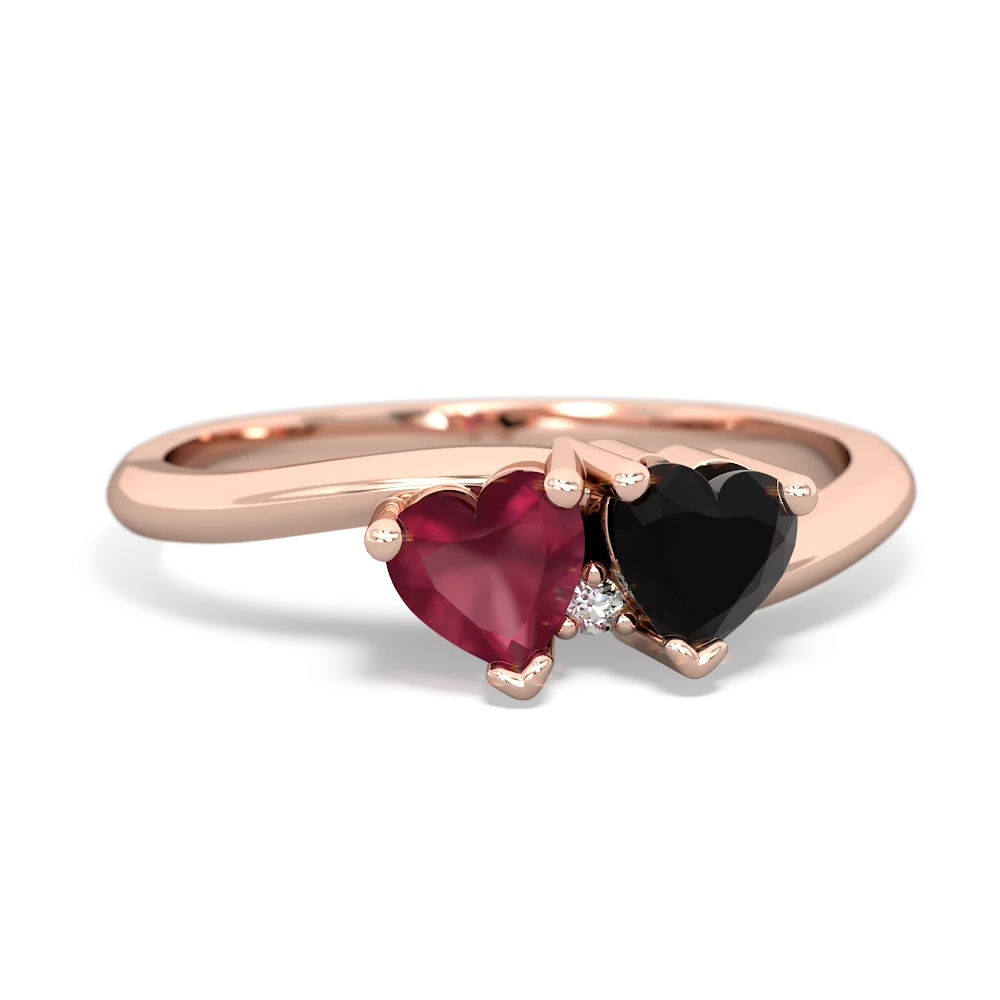 Ruby Sweethearts 14K Rose Gold ring R5260