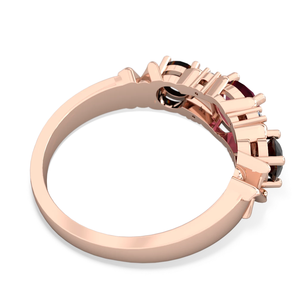 Ruby Hugs And Kisses 14K Rose Gold ring R5016