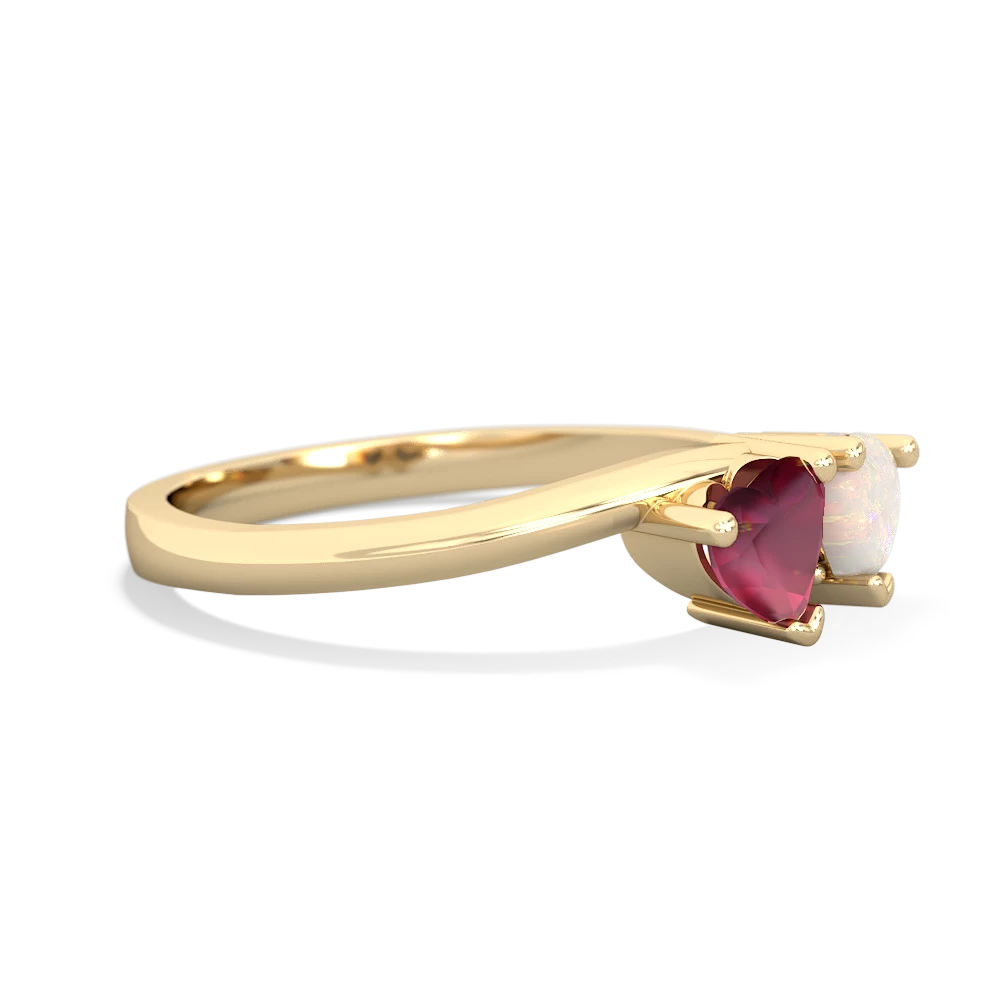 Ruby Sweethearts 14K Yellow Gold ring R5260