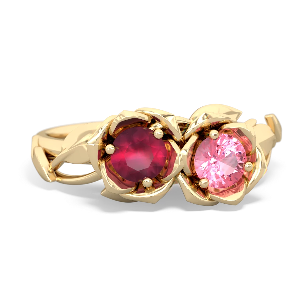 Ruby Rose Garden 14K Yellow Gold ring R5510