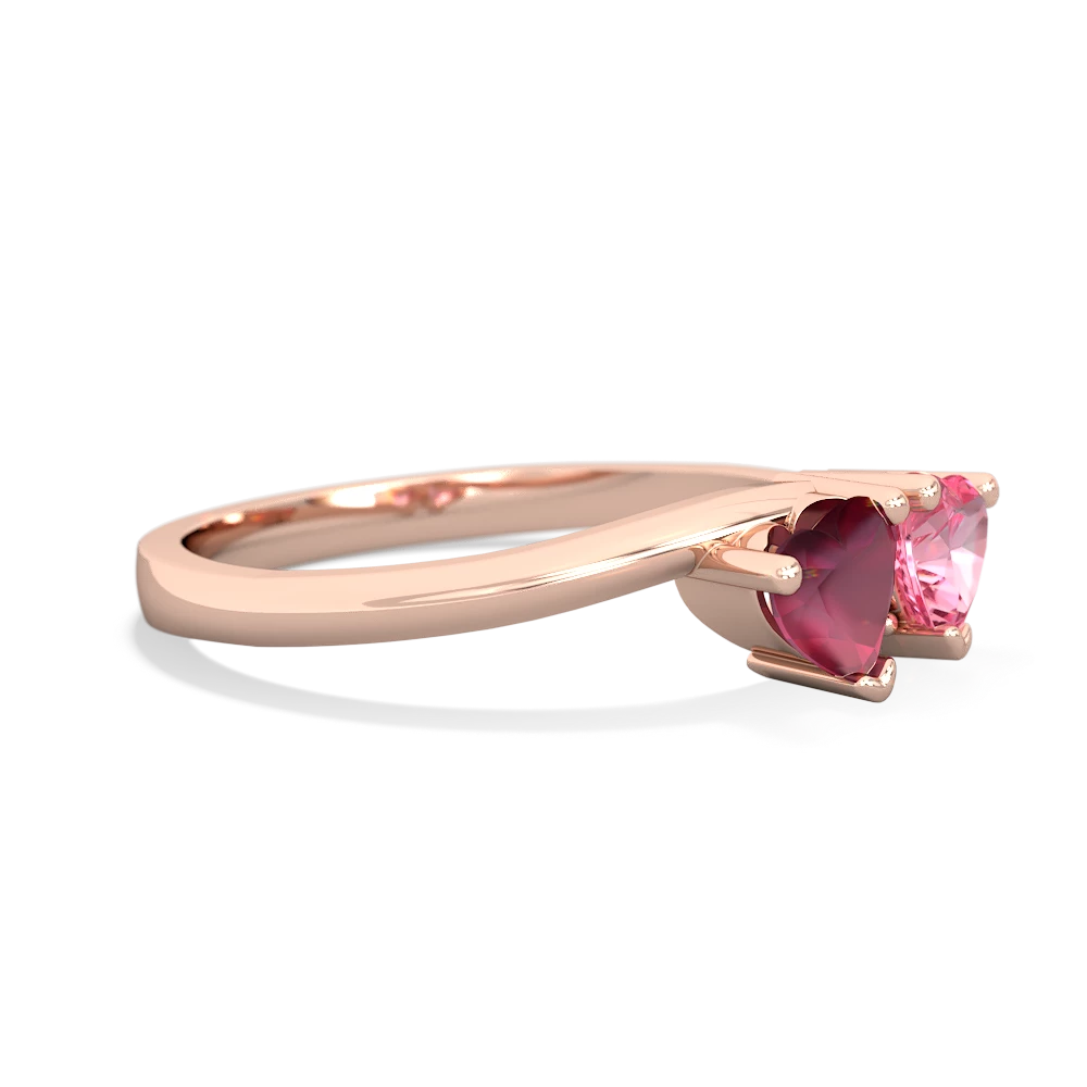 Ruby Sweethearts 14K Rose Gold ring R5260