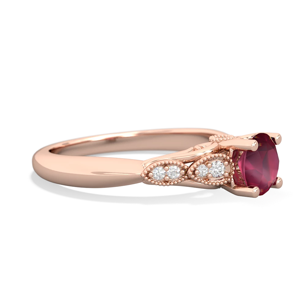 Ruby Antique Elegance 14K Rose Gold ring R3100