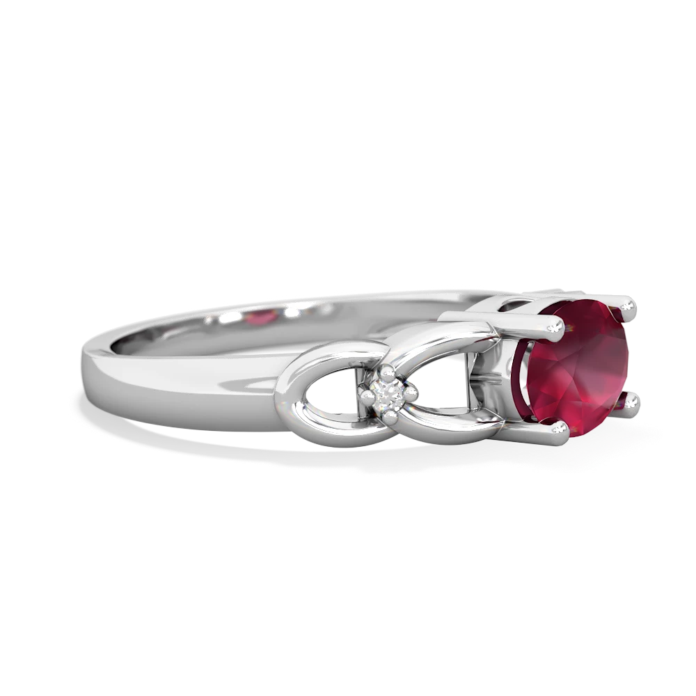 Ruby Links 14K White Gold ring R4032