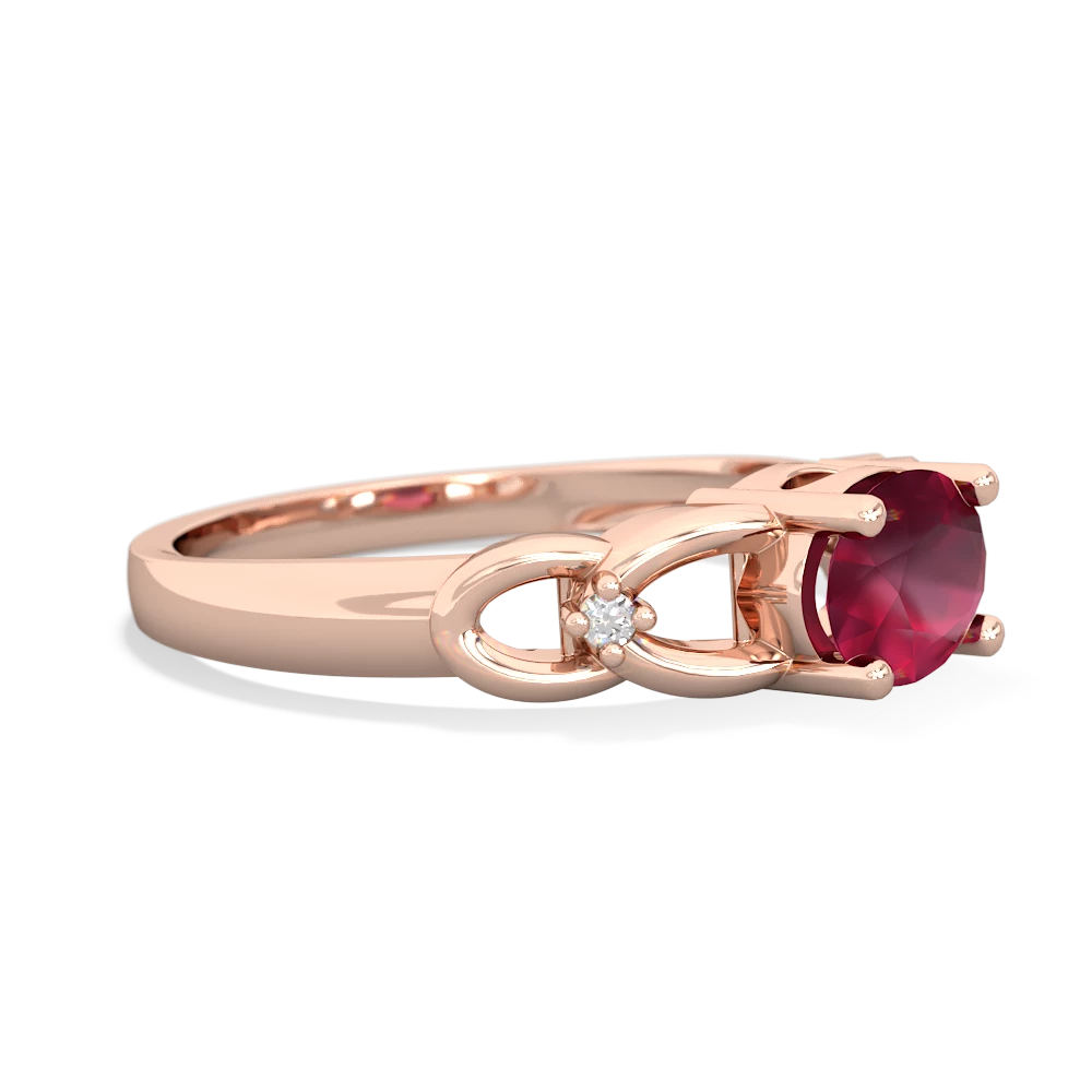 Ruby Links 14K Rose Gold ring R4032